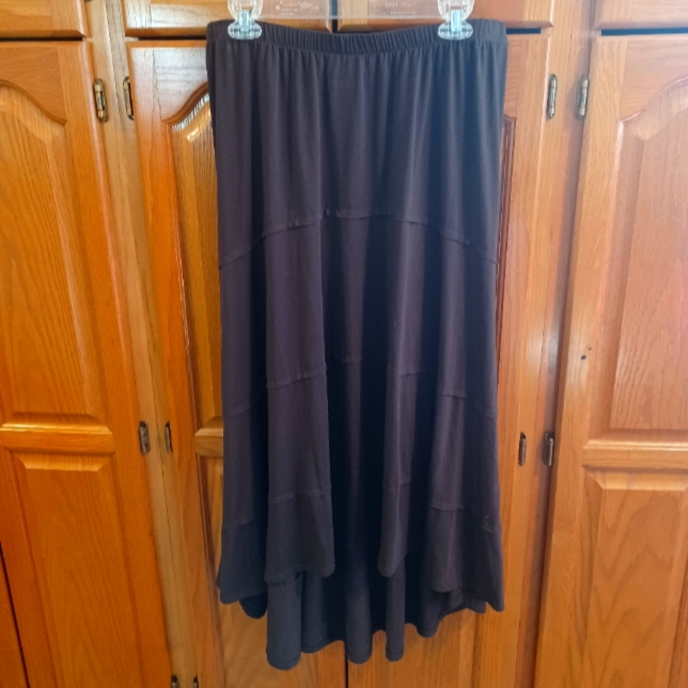 Agb brown maxi skirt